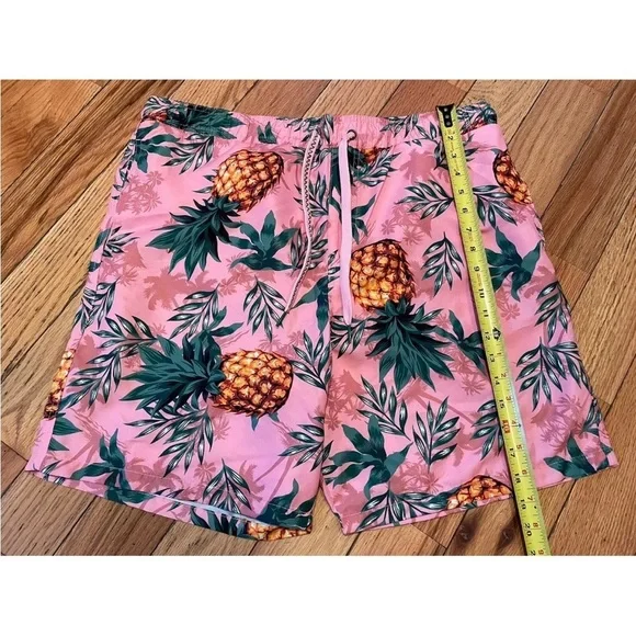Surf Society Swimwear Pink Pineapple Board Surf Swim Shorts Men’s Size XL - Picture 14 of 14